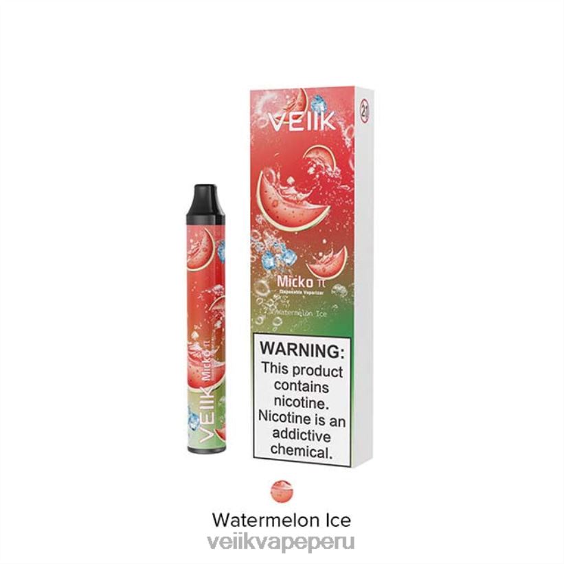 82ZJ8221 hielo de sandia VEIIK Micko Pie vaporizador desechable 600 inhalaciones - VEIIK Vape Peru