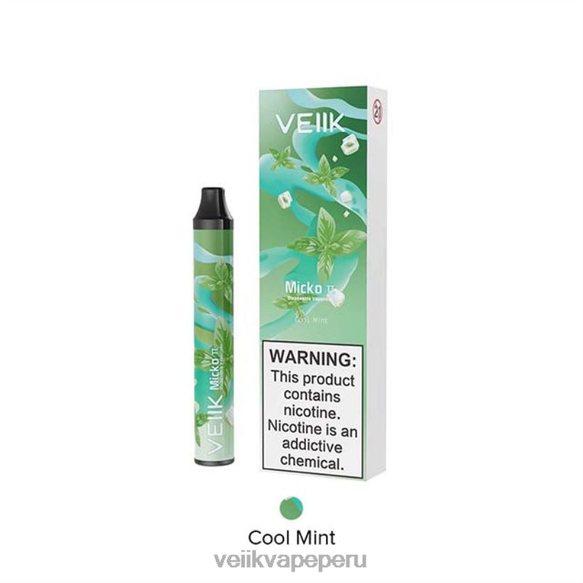 82ZJ8222 menta fresca VEIIK Micko Pie vaporizador desechable 600 inhalaciones - VEIIK Vape Lima