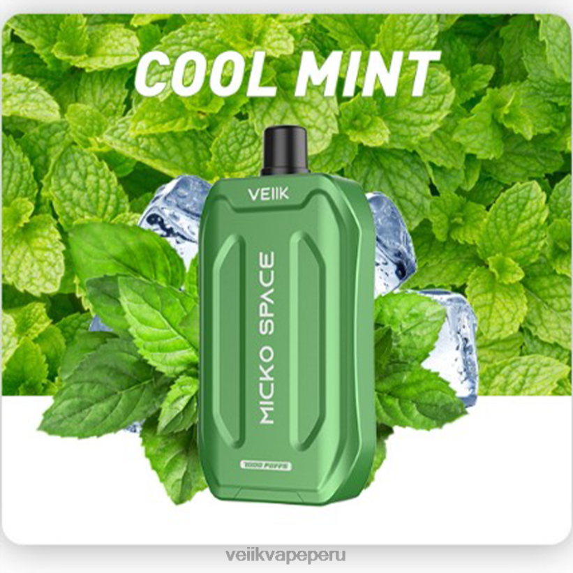 82ZJ8236 menta fresca VEIIK Micko Space vape desechable 7000 inhalaciones - VEIIK Micko Q Peru