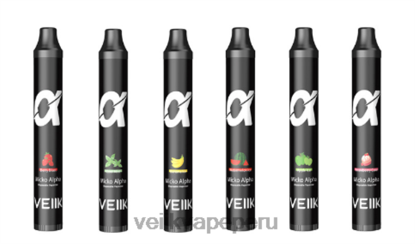 82ZJ8258 múltiples sabores VEIIK Micko Alpha vape desechable 600 inhalaciones 500mah - VEIIK Airo Pod Peru